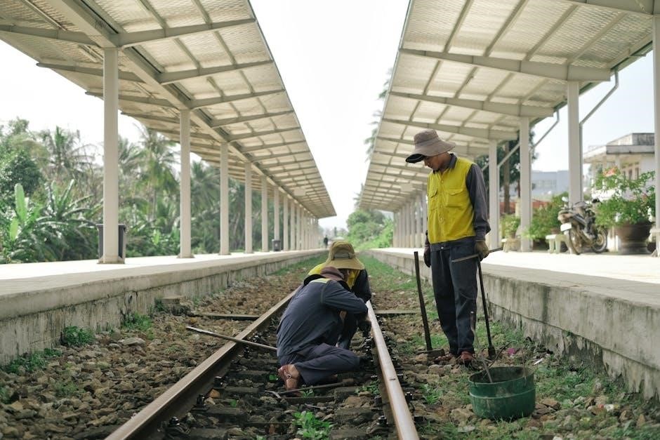 track rollers and guide rails